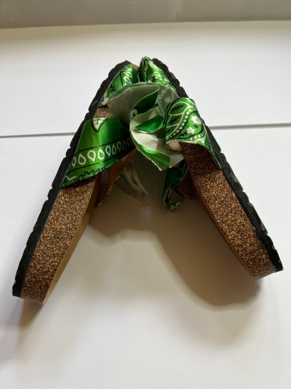 Mata Shoes Green Broadwalk Slip Slides Sandals W 8 1/2 - Picture 4 of 5